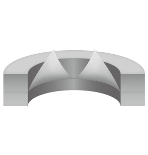 ラプチャーディスク【破裂後のため開放】
・一次側圧力（例：0.40MPa以下）
（吹出し圧力以上）